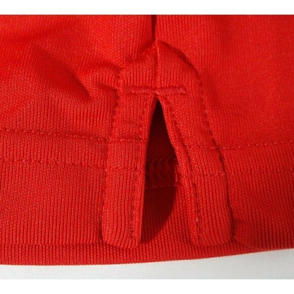 Under Armour Heatgear Loose Fit Coldblack Mens Size Large Red S/s Polo Shirt Euc - Picture 8 of 10
